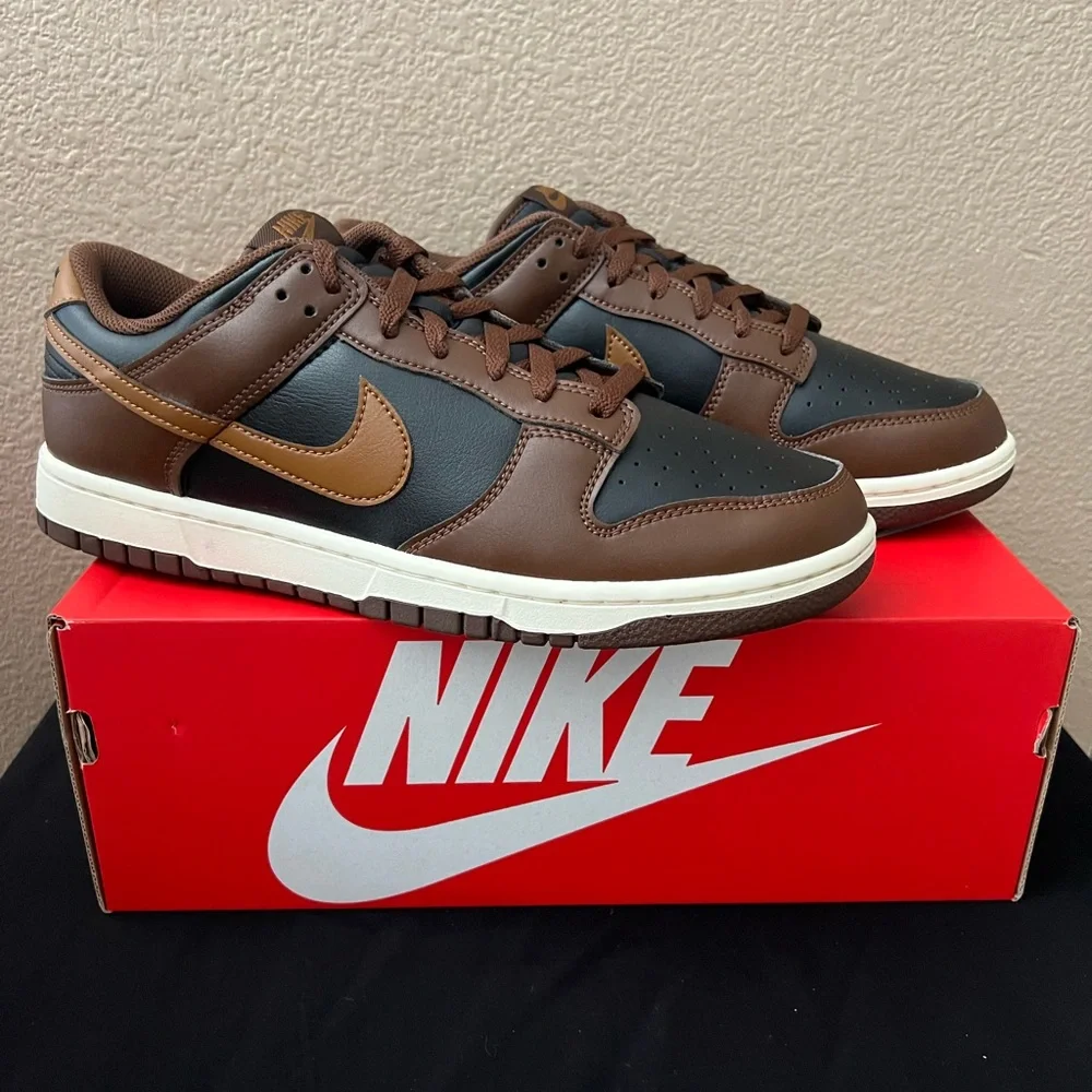 Nike Dunk Low Retro Men’s Sneakers British Tan/Cacao Wow HF5441-004 Size 11 BNIB - Picture 3 of 13
